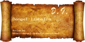 Dengel Izabella névjegykártya